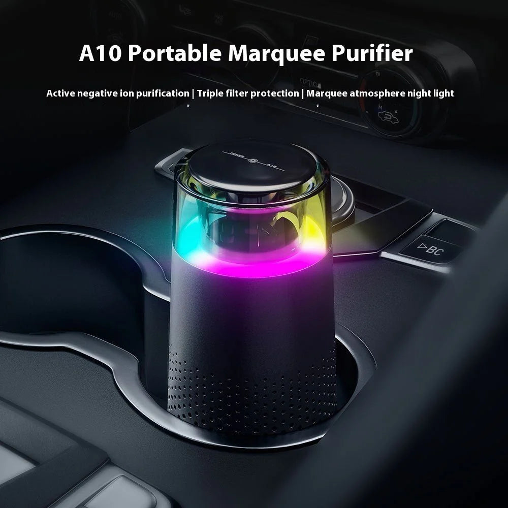 New Car Air Purifier Home Office Horse Running Light Except Flue Dust Purifier