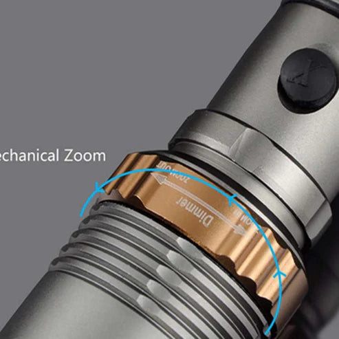 T6 Aluminum Alloy Rotating Focusing Flashlight